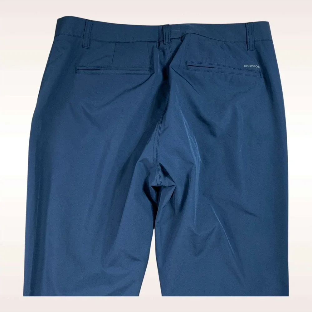 Bonobos Golf Pant Mens 34x29 Blue‎ Tailored Grip Waistband Wicking Stretch